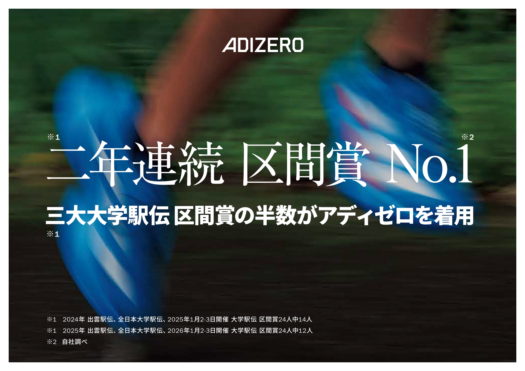 ADIZERO　デビューキャンペーン イメージ画像